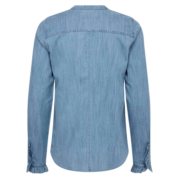 Mos Mosh Mattie Denim Skjorte, Mid Blue 